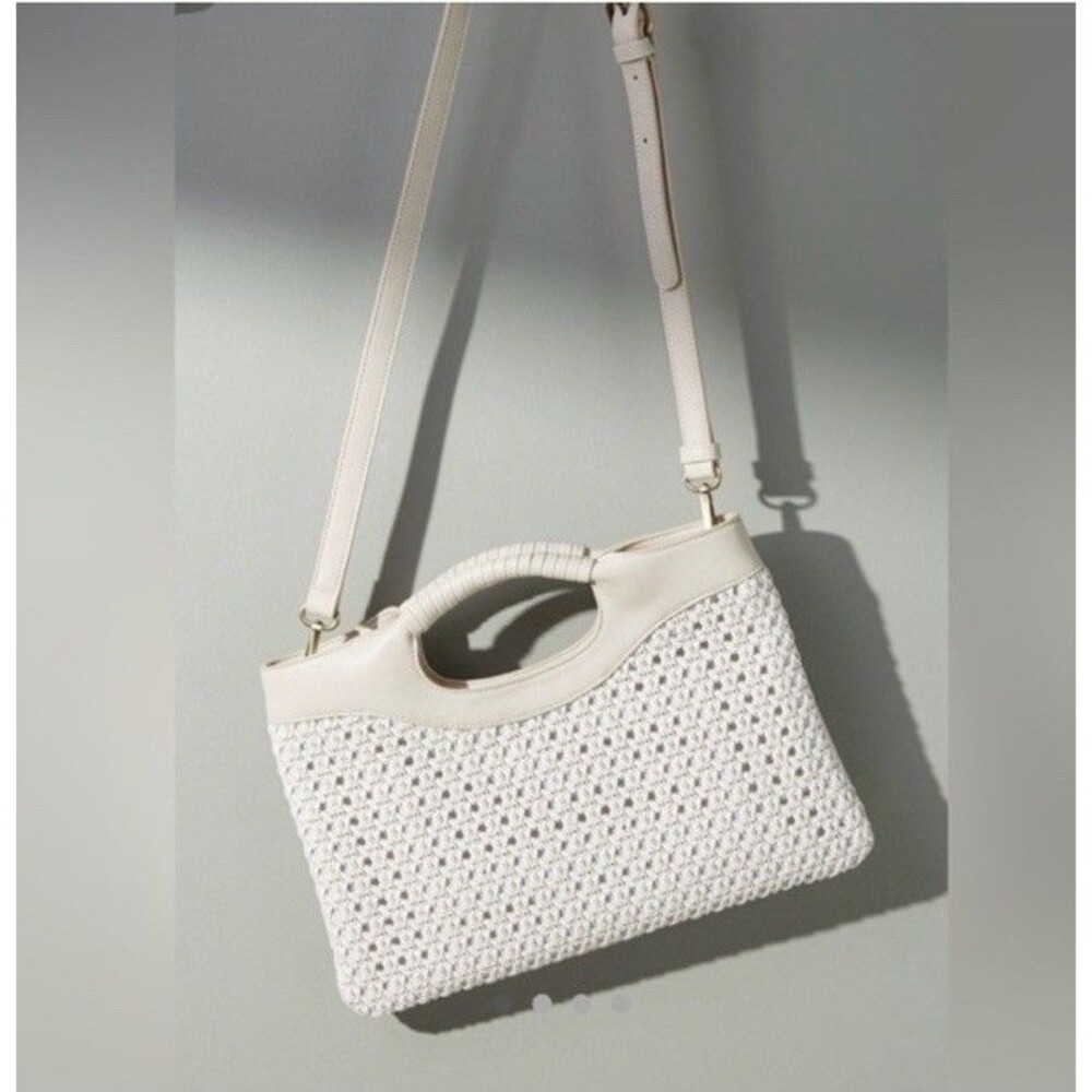 Anthropologie Morgan Woven Crossbody Bag Clutch Purse Euro Summer Boho Chic